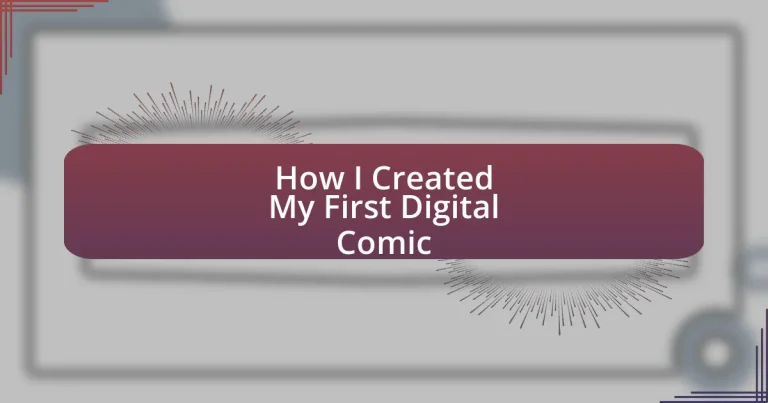 How I Created My First Digital Comic