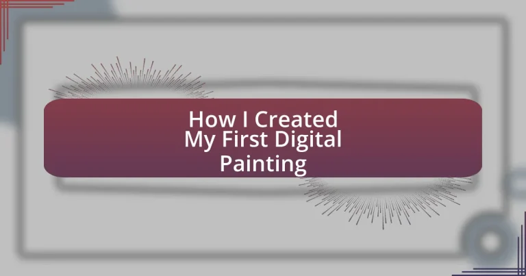 How I Created My First Digital Painting