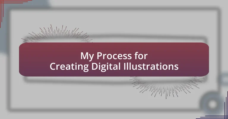 My Process for Creating Digital Illustrations