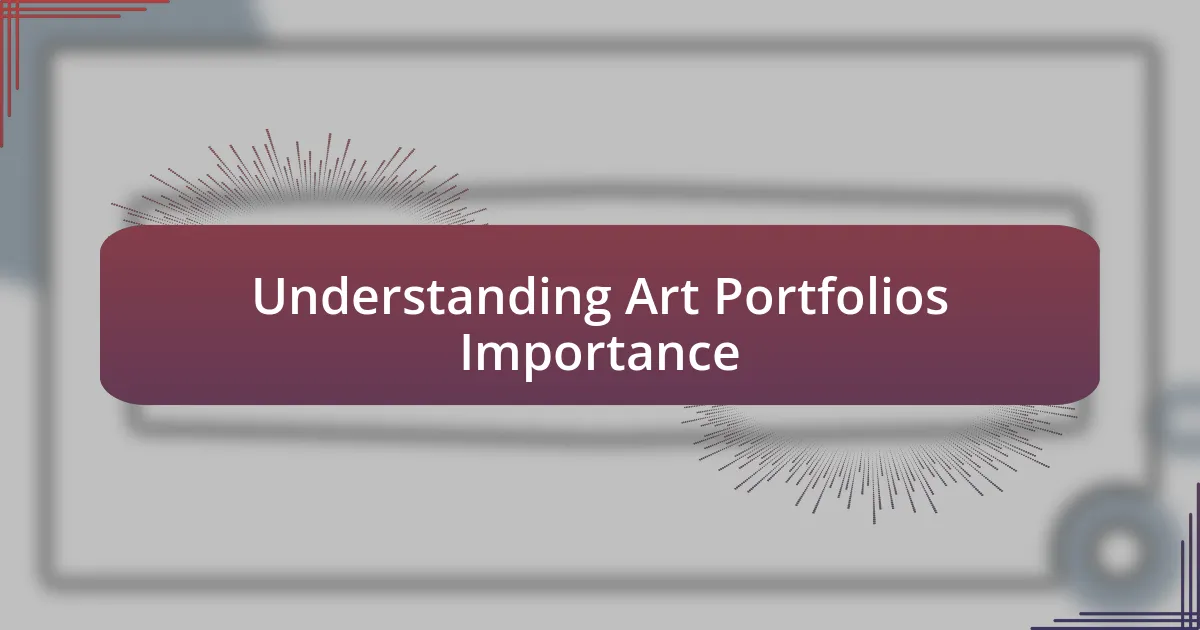 Understanding Art Portfolios Importance